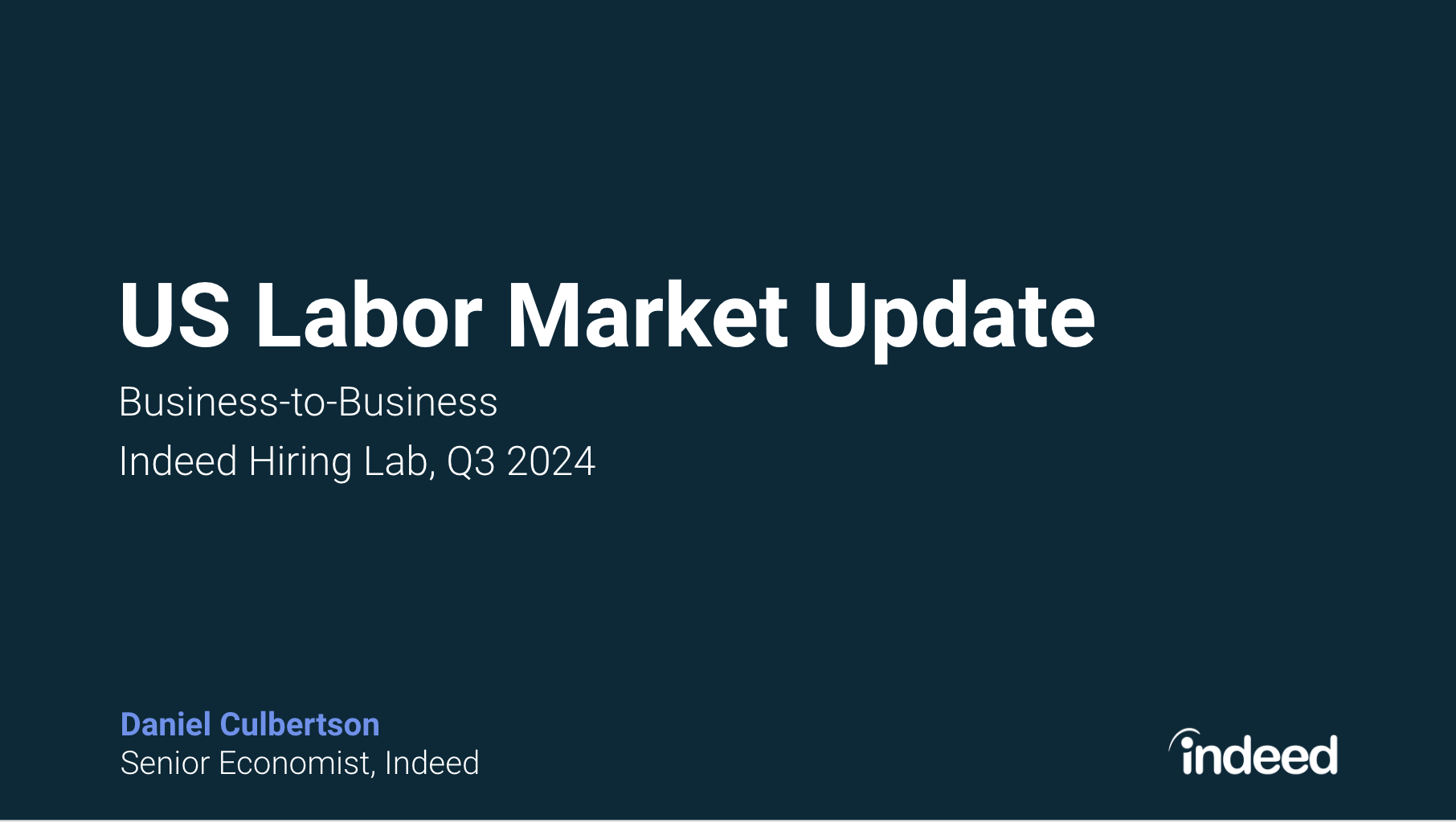 US Q3 2024 Business-to-Business Labor Market Update: Still Waiting for a Rebound in Software – Indeed Hiring Lab